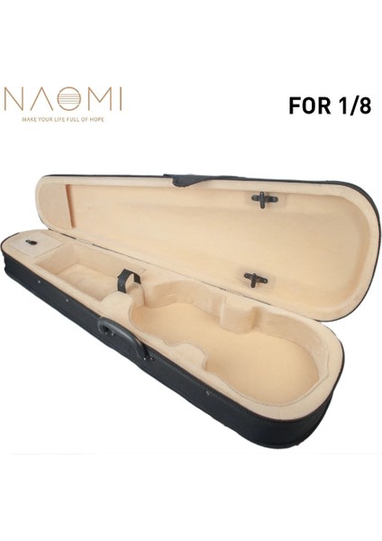 Boyut 1 8 Tarzı Naomı Kanvas Keman Kılıfı Sert Sırt Çantası Fiddle Case Üçgen Şekil Süper Hafif Süspansiyon (Yurt Dışından)