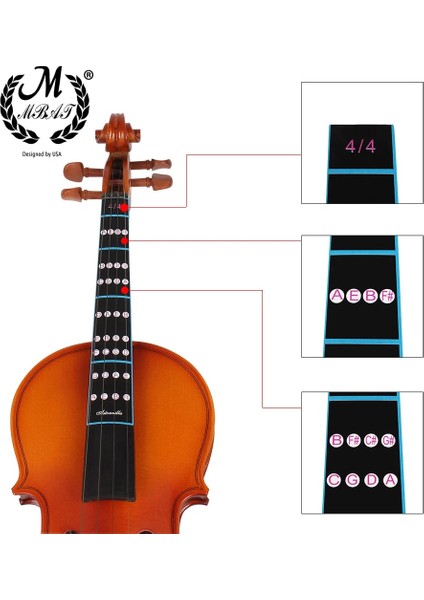 NO.44624 Stili M Mbat Keman Tonlama Etiketler Klavye Marker Acemi Öğrenme Keman Klavye Sticker Keman Parçaları Aksesuarları (Yurt Dışından) modelleri