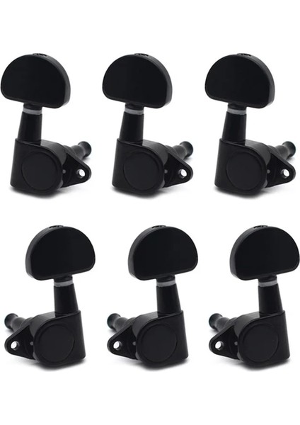 Siyah 3R3L Stili Gitar Tel Akordu Pegs Keys Akustik Elektro Gitar Krom Için Akortçular Makine Kafaları (Yurt Dışından)