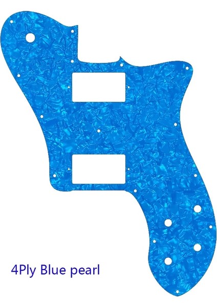 4ply Mavi Inci Stili Pleroo Gitar Parçaları Abd Fender '72 Için Pickguard Tele Deluxe Yeniden Yayın Gitar Paf Humbucker Değiştirme Telecaster Gitar (Yurt Dışından)