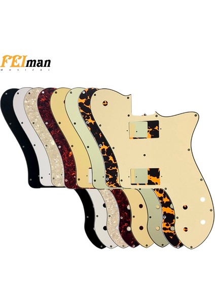 4ply Mavi Inci Stili Pleroo Gitar Parçaları Abd Fender '72 Için Pickguard Tele Deluxe Yeniden Yayın Gitar Paf Humbucker Değiştirme Telecaster Gitar (Yurt Dışından) fiyatları