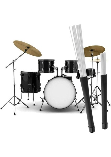 Kırmızı Stil Et Geri Çekilebilir Naylon Caz Davul Fırçalar 23CM Davul Lastik Saplı Perküsyon Bateri Müzik Aksesuarları (Yurt Dışından) fiyatları