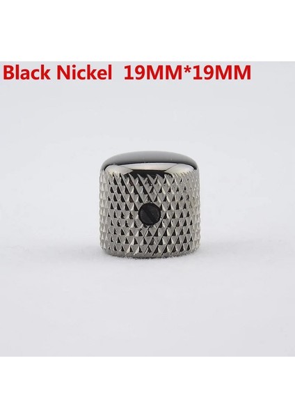 Black Nickel 19MM Style 【kore'de Üretilmiştir】 Elektro Gitar Bas Için 1 Adet Dome Metal Düğme (#0832) (Yurt Dışından)