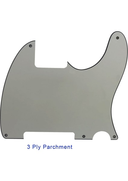 3 Katlı Parşömen Stili Pleroo Gitar Parçaları - Abd Standart 5 Vida Deliği Için 52 Yıl Tele Telecaster Dıy Boş Gitar Pickguard Çizik Plakası (Yurt Dışından)