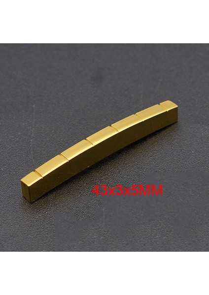 6 Telli 42X3X5MM Stili Elektrik Gitar, Akustik Gitar, Bas Gitar Parçaları Için Tel Pirinç Somun ve Eyer Tel Çok Boyutlu Pirinç Altın Kaplama (Yurt Dışından) fırsatları