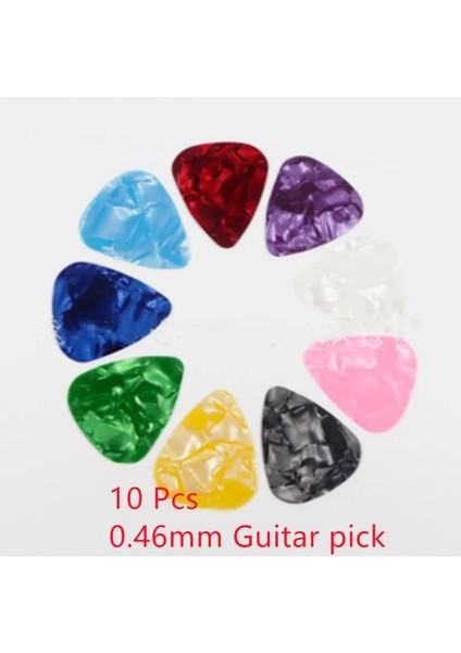 0,46 mm Gitar Seçim Stili Yeni Acoustks Plectrum Selüloit Elektro Pürüzsüz Gitar Pick Aksesuarları (Yurt Dışından)