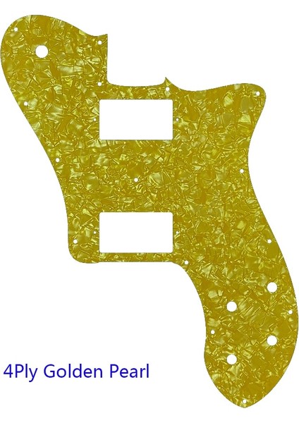 4ply Altın Inci Stili Pleroo Gitar Parçaları Abd Fender '72 Için Pickguard Tele Deluxe Yeniden Yayın Gitar Paf Humbucker Değiştirme Telecaster Gitar (Yurt Dışından)