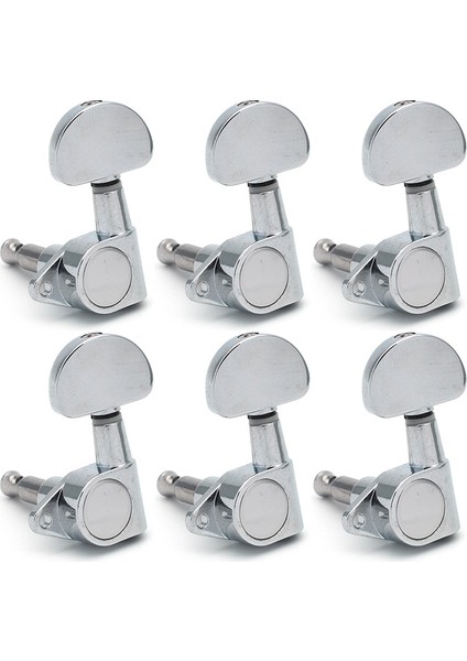 Krom 6l Stili Gitar Tel Akordu Pegs Keys Akustik Elektro Gitar Krom Için Akortçular Makine Kafaları (Yurt Dışından)