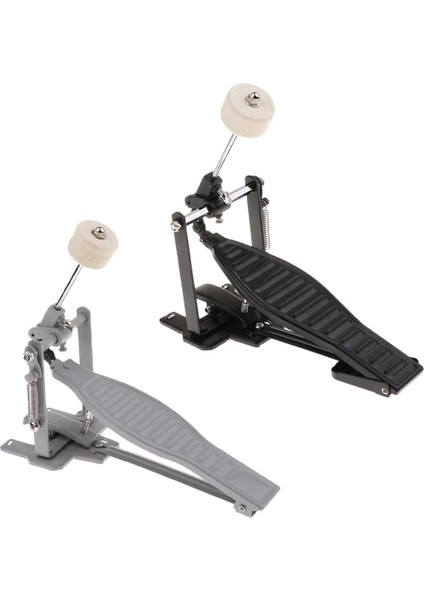 Siyah Stil Alüminyum Alaşımlı Tek Yaylı Baldren Davul Pedalı Yün Çırpıcı Perküsyon Yedek Aksesuarları ile Ayarlanabilir Strok (Yurt Dışından) modelleri