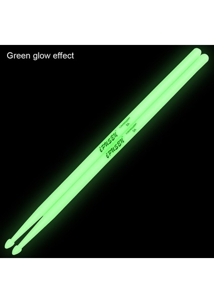 Yeşil Stil Yüksek Li Taşınabilir Noctilucent 5A Davul Çubuğu Karanlıkta Glow Sahne Performansı Aydınlık Davul 2 Renk Opsiyonel (Yurt Dışından)