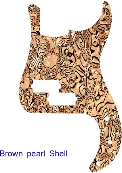 Kahverengi Inci Kabuk Stili Özel Parçalar Li Elektro Gitar - Abd Meksika Fd Standart P Bas Gitar Pickguard Scratch Plate Için (Yurt Dışından)