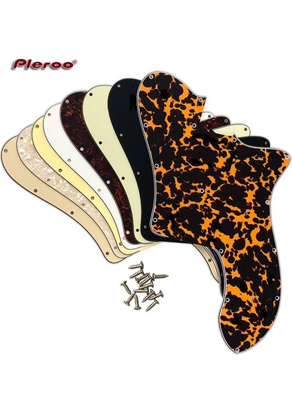 4ply Gri Inci Stili Pleroo Özel Gitar Parçaları - Abd Fd 72 Tele Deluxe Yeniden Yayınlama Gitar Pickguard Için Pickup Boş Değiştirme (Yurt Dışından)