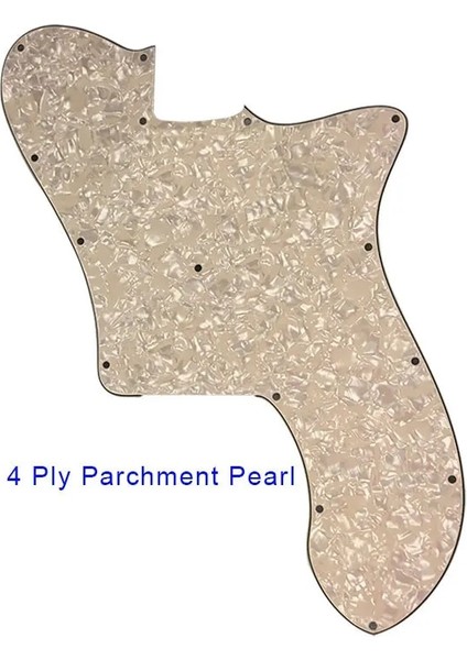 4ply Gri Inci Stili Pleroo Özel Gitar Parçaları - Abd Fd 72 Tele Deluxe Yeniden Yayınlama Gitar Pickguard Için Pickup Boş Değiştirme (Yurt Dışından)