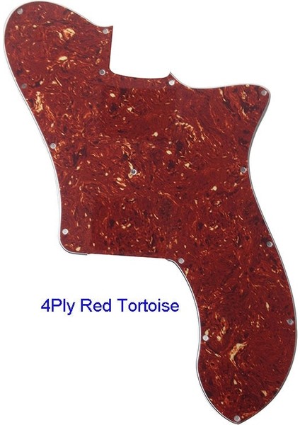 4ply Gri Inci Stili Pleroo Özel Gitar Parçaları - Abd Fd 72 Tele Deluxe Yeniden Yayınlama Gitar Pickguard Için Pickup Boş Değiştirme (Yurt Dışından)