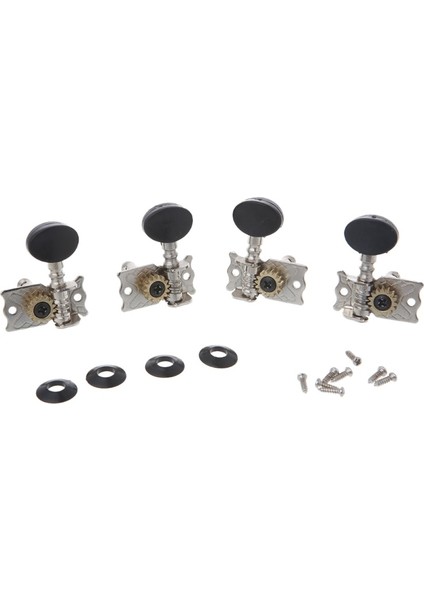 Multitool Tuning Pegs Tuners Makine Kafaları 2r 2l 4 Dize Ukulele Gitar Bas Parçaları Bisiklet Tamir Araçları Kitleri Aksesuar (Yurt Dışından)