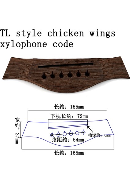 Tl Biz G0445 Stili Halk Akustik Gitar Avlusu Köprünün Altında Avlunun Altında Sürücünün Altında Çekme Ipi Panosu Çekme Ipi Panosu Gül Ksilofon Bahçesi (Yurt Dışından)