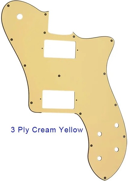 4ply Mavi Inci Stili Pleroo Gitar Parçaları Abd Fender '72 Için Pickguard Tele Deluxe Yeniden Yayın Gitar Paf Humbucker Değiştirme Telecaster Gitar (Yurt Dışından) modelleri