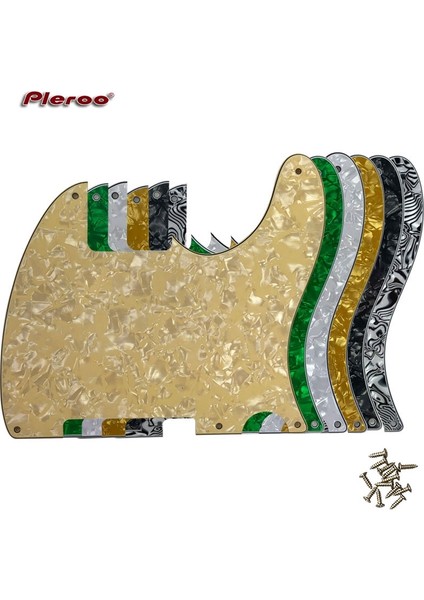 1ply Siyah Tarzı Pleroo Gitar Parçaları - Abd Standart 5 Vida Deliği Için 52 Yıl Tele Telecaster Dıy Boş Gitar Pickguard Çizik Plakası (Yurt Dışından)