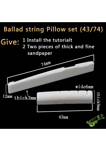 43 74 mm Yükseklik 12 mm Stil 1 Takım Gerçek Öküz Kemiği 6 String Gitar Köprüsü Tırnak Somunu Eyer Parçası Halk Akustik Gitar Köprüsü Eyer Ücretsiz Göndermek Zımpara Kağıdı (Yurt Dışından)