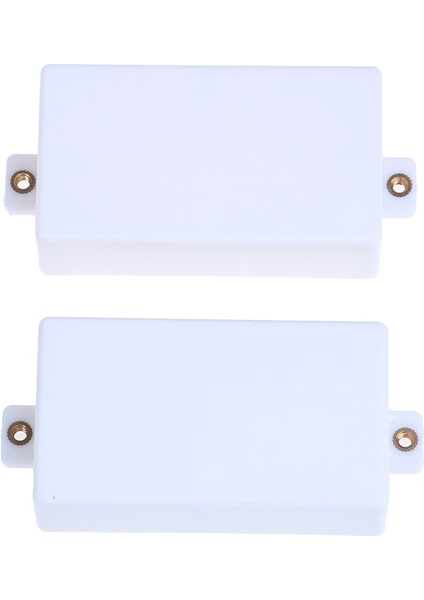 Beyaz Stil 2 Adet Siyah Beyaz Plastik Mühürlü Çift Bobin Humbucker Gitar Çift Bobin Pickup Için Pikap Kapak Kabuk (Yurt Dışından)