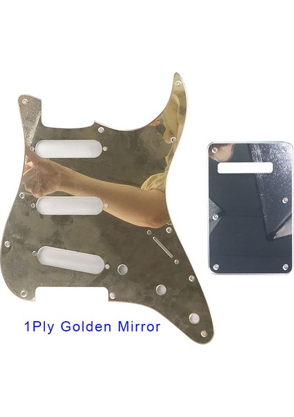 4ply Pembe Inci Stili Pleroo Özel Gitar Pickgaurd 72' Rew Delik Için Standart St Sss Gitar Pickguard Kazıma Plakası ve Arka Plaka Kazıma Plakası (Yurt Dışından) modelleri