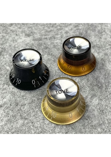 Siyah Stil 4 Adet Gitar Silindir Şapka Hız Kontrol Düğmeleri 2 Cilt 2 Ton Gümüş Çan Gibson Epiphone Les Paul St Lp Sg Elektrik Bas (Yurt Dışından)