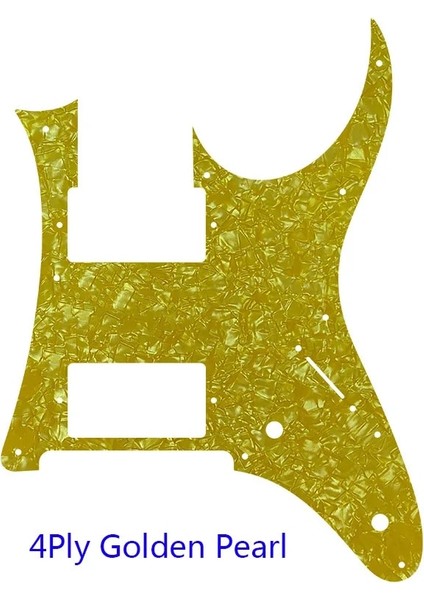 4ply Altın Inci Stili Pleroo Gitar Parçaları - F Delik Vidaları Mıj Ibanez RG2550Z Gitar Pickguard Humbucker Hh Pickup Karalama Plakası, Birçok Renk (Yurt Dışından)