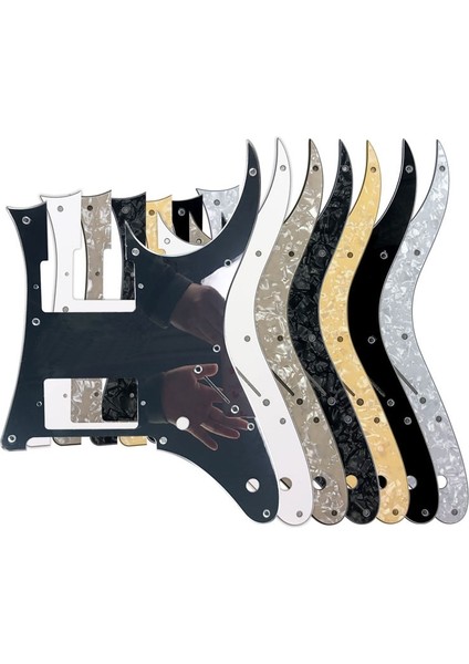 4ply Altın Inci Stili Pleroo Gitar Parçaları - F Delik Vidaları Mıj Ibanez RG2550Z Gitar Pickguard Humbucker Hh Pickup Karalama Plakası, Birçok Renk (Yurt Dışından) fiyatları