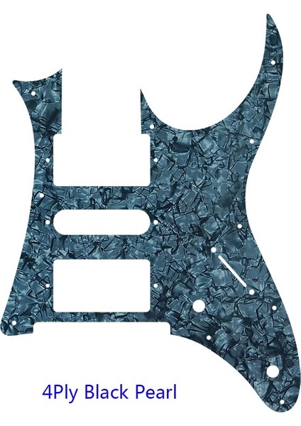 4ply Siyah Inci Stili Pleroo Özel Gitar Parçaları - Mıj Ibanez Rg 350 Dx Gitar Pickguard Hsh Humbucker Pickup Kazıma Plakası Için (Yurt Dışından)