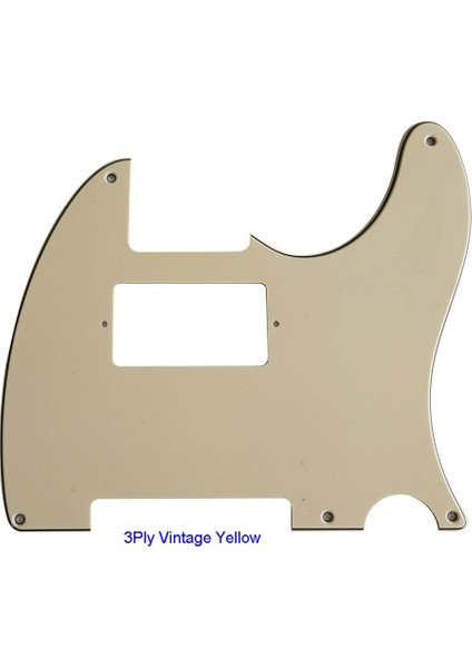 3ply Vintage Sarı Stil Pleroo Gitar Parçaları - Abd Standart 5 Vida Deliği Için Paf Humbucker Gitar Pickguard Scratch Plakalı 52 Yıl Tele Telecaster (Yurt Dışından)