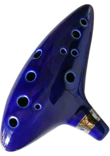 Resim Stili Olarak 12 Delik Ocarina Seramik Alto C Ocarina Flüt Müzik Enstrümanı Efsanesi (Yurt Dışından)