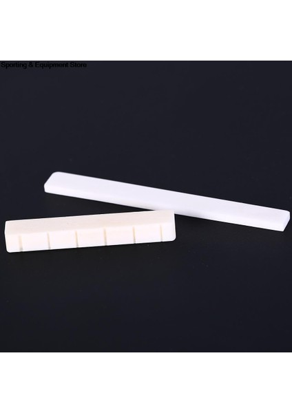 1 Adet Tarzı 6 String Klasik Gitar Kemik Köprü Eyer ve Somun Fildişi Set Müzik Aletleri Yedek Yedek Parça Beyaz Gitar Parçaları (Yurt Dışından)