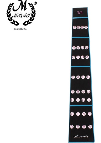 NO.44565 Tarzı M Mbat Keman Tonlama Etiketler Klavye Marker Acemi Öğrenme Keman Klavye Sticker Keman Parçaları Aksesuarları (Yurt Dışından)
