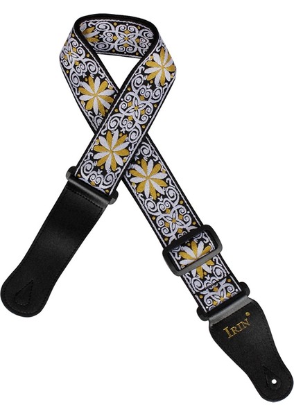Kırmızı Stil Irın Gs-02 Akustik Elektro Gitar Bas Yaylı Enstrüman Aksesuarları Için Ayarlanabilir Nakış Gitar Askıları (Yurt Dışından) indirimleri