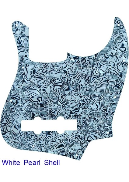 Beyaz Inci Kabuk Stili Pleroo Özel Prats - Abd 10 Delik 4 Dize Standart Caz Bas Gitar Pickguard Scratch Plate Için (Yurt Dışından)