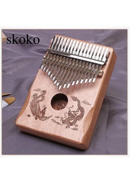 A-1 Adet Tarzı 17 Tuşlar Kalimba Maun Başparmak Piyano Kamış 17 Anahtar Müzik Klavye Mano Yüksek Li Ahşap Afrika Kalimba Parmak Piyano (Yurt Dışından)
