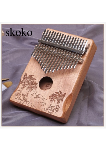 A-1 Adet Tarzı 17 Tuşlar Kalimba Maun Başparmak Piyano Kamış 17 Anahtar Müzik Klavye Mano Yüksek Li Ahşap Afrika Kalimba Parmak Piyano (Yurt Dışından)