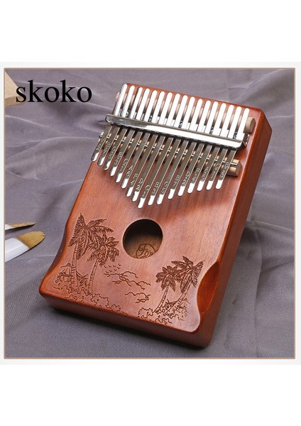 A-1 Adet Tarzı 17 Tuşlar Kalimba Maun Başparmak Piyano Kamış 17 Anahtar Müzik Klavye Mano Yüksek Li Ahşap Afrika Kalimba Parmak Piyano (Yurt Dışından)