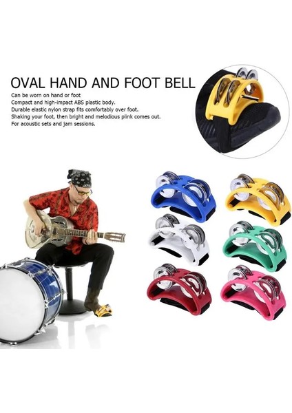 Beyaz Stil Siyah Eliptik Cajon Kutusu Davul Rehberi Jingle Tef Vurmalı Çalgılar Aksesuar El Ayağı Davul Tef Davul (Yurt Dışından) indirimleri