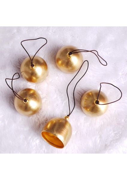 10 Parça Noel Metal Çan Dekorasyonu Saf Bakır Çan Kolye Pirinç Kapı Zili Dıy Zanaat Rüzgar Çanları Yapma Sanatı El Yapımı (Yurt Dışından)