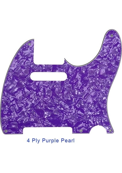 4ply Mor Inci Stili Pleroo Gitar Parçaları - Abd Standart 5 Vida Deliği Için 52 Yıl Tele Telecaster Gitar Pickguard Çizik Plakası, Çok Renkli Seçim (Yurt Dışından)