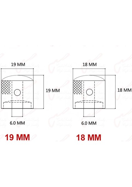 Chrome 18MM Style 【kore'de Üretilmiştir】 Elektro Gitar Bas Için 1 Adet Dome Metal Düğme (#0832) (Yurt Dışından)