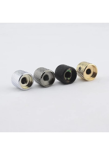 Chrome 18MM Style 【kore'de Üretilmiştir】 Elektro Gitar Bas Için 1 Adet Dome Metal Düğme (#0832) (Yurt Dışından)