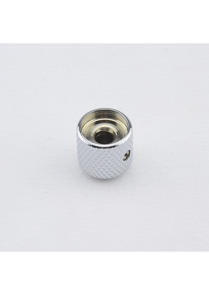 Chrome 18MM Style 【kore'de Üretilmiştir】 Elektro Gitar Bas Için 1 Adet Dome Metal Düğme (#0832) (Yurt Dışından)