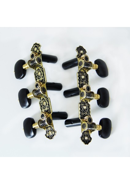 No.6 Tarzı Klasik Gitar Akort Aletleri Gitar Makina Kafaları (Uzun) 3+3 Takım Akort Tuşları Makina Mandalları Alice Akort Pegleri (Yurt Dışından) fırsatları