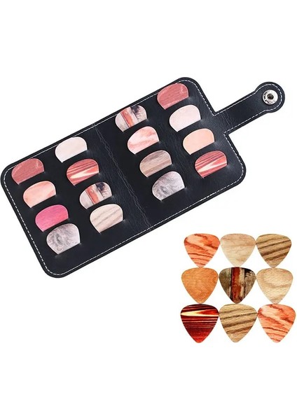 Bpj8 Stili 0,46 mm Soach Vc Gitar Seçtikleri Resimleri Rastgele Seçtikleri + Siyah Seçtikleri Çanta Paket Tutucu Bas Gitar Parçası ve Aksesuarları Aracı (Yurt Dışından)