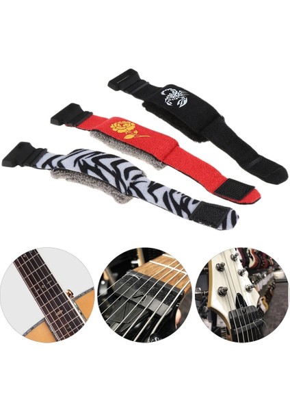 No.23 Tarzı 1 Adet Gitar Renk Sarar Dizeleri Mute Muter Klavye Susturma Sarar Akustik Elektro Gitar Bas Ukulele Enstrüman Aksesuarı (Yurt Dışından)