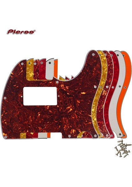 4 Katlı Leopar Baskı Stili Pleroo Gitar Parçaları - Abd Standart 8 Vida Delikli Tele Telecaster Için Paf Humbucker Gitar Pickguard Kazıma Plakası (Yurt Dışından) fiyatları