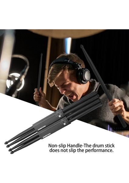 Çanta No Davul Çubukları Stili 1 Çift 5A Woodnaylon Davul Kaymaz Saplı Plastik Davul Çubukları Müzik Enstrümanı Vurmalı Alet (Çanta Boş) (Yurt Dışından) fırsatları