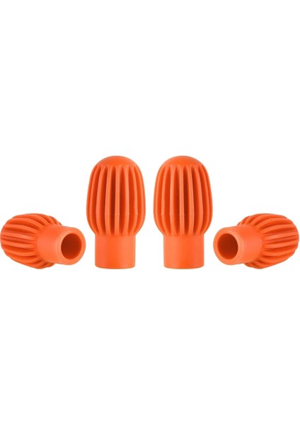 Turuncu 4 Adet Tarzı Licone Davul Sopa Kafası Kauçuk Kol Davul Susturucu Sönümleyici Davul Acemi Perküsyon Aksesuarları Için Sessiz Uygulama Ipuçları (Yurt Dışından)